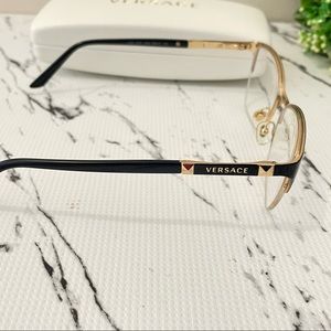 Versace MOD 1218 1342 53/17 140 Italy Prescription eyeglasses w/case